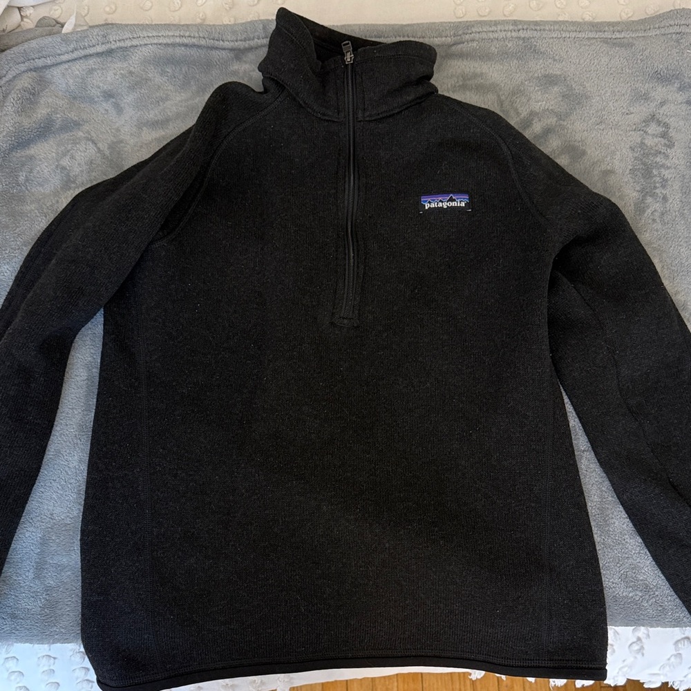 Patagonia  Zip-Up Black Sweater